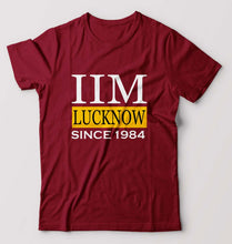 Load image into Gallery viewer, IIM Lucknow T-Shirt for Men-S(38 Inches)-Maroon-Ektarfa.online
