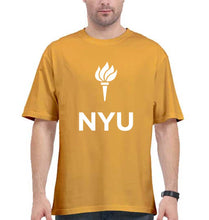 Load image into Gallery viewer, New York University Oversized T-Shirt for Men-Golden Yellow-Ektarfa.online
