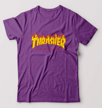 Load image into Gallery viewer, Thrasher T-Shirt for Men-S(38 Inches)-Purple-Ektarfa.online
