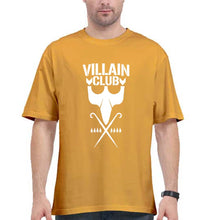 Load image into Gallery viewer, Villain Club Oversized T-Shirt for Men-Golden Yellow-Ektarfa.online
