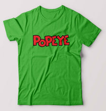 Load image into Gallery viewer, Popeye T-Shirt for Men-S(38 Inches)-flag green-Ektarfa.online
