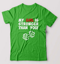 Load image into Gallery viewer, Gym Funny T-Shirt for Men-S(38 Inches)-flag green-Ektarfa.online
