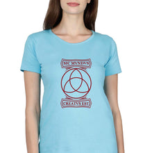 Load image into Gallery viewer, Dark T-Shirt for Women-Light Blue-Ektarfa.online

