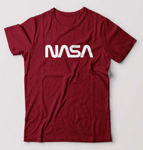 Load image into Gallery viewer, Nasa T-Shirt for Men-S(38 Inches)-Maroon-Ektarfa.online
