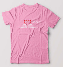 Load image into Gallery viewer, Love Books T-Shirt for Men-Light Baby Pink-Ektarfa.online
