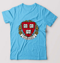 Load image into Gallery viewer, Harvard University T-Shirt for Men-Light Blue-Ektarfa.online
