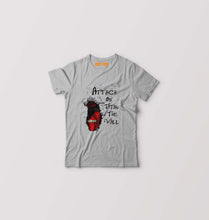Load image into Gallery viewer, Attack on Titan Kids T-Shirt for Boy/Girl-Grey-Ektarfa.online

