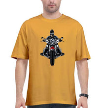 Load image into Gallery viewer, Biker Oversized T-Shirt for Men-Golden Yellow-Ektarfa.online
