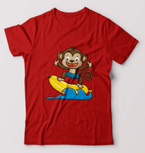 Load image into Gallery viewer, Monkey Banana T-Shirt for Men-Red-Ektarfa.online
