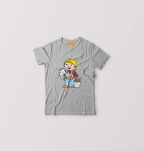 Load image into Gallery viewer, Bob the Builder Kids T-Shirt for Boy/Girl-0-1 Year(20 Inches)-Grey Melange-Ektarfa.online
