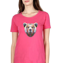 Load image into Gallery viewer, Bear T-Shirt for Women-XS(32 Inches)-Pink-Ektarfa.online
