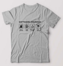 Load image into Gallery viewer, Software Engineer T-Shirt for Men-Grey Melange-Ektarfa.online
