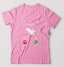 Load image into Gallery viewer, Ladakh Calling T-Shirt for Men-Light Baby Pink-Ektarfa.online
