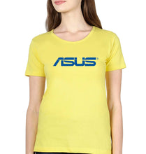 Load image into Gallery viewer, Asus T-Shirt for Women-XS(32 Inches)-Yellow-Ektarfa.online
