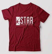 Load image into Gallery viewer, Star laboratories T-Shirt for Men-S(38 Inches)-Maroon-Ektarfa.online
