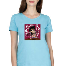 Load image into Gallery viewer, Monkey D. Luffy T-Shirt for Women-XS(32 Inches)-Light Blue-Ektarfa.online
