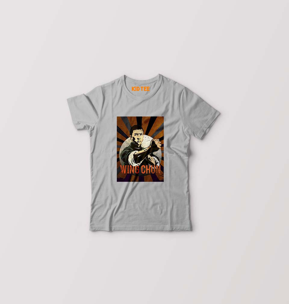 IP Man Kids T-Shirt for Boy/Girl-Grey-Ektarfa.online