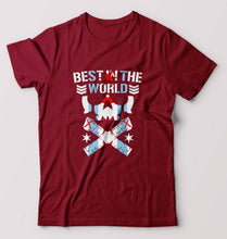 Load image into Gallery viewer, CM Punk T-Shirt for Men-S(38 Inches)-Maroon-Ektarfa.online
