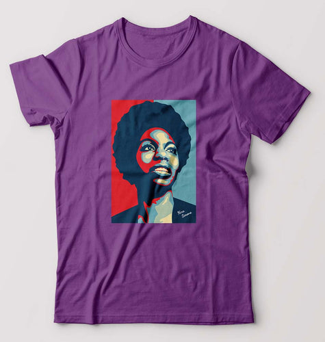 Nina Simone T-Shirt for Men-Purple-Ektarfa.online