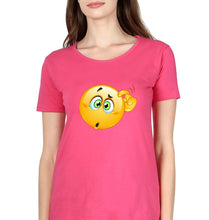 Load image into Gallery viewer, Emoji T-Shirt for Women-Pink-Ektarfa.online
