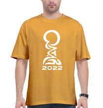 Load image into Gallery viewer, FIFA World Cup Qatar 2022 Oversized T-Shirt for Men-Golden Yellow-Ektarfa.online
