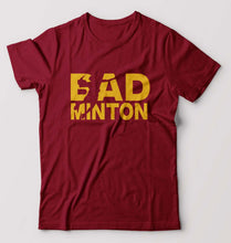 Load image into Gallery viewer, Badminton T-Shirt for Men-S(38 Inches)-Maroon-Ektarfa.online
