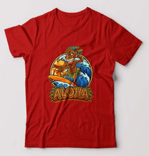 Load image into Gallery viewer, Aloha T-Shirt for Men-S(38 Inches)-Red-Ektarfa.online
