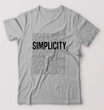 Load image into Gallery viewer, Simplicity T-Shirt for Men-S(38 Inches)-Grey Melange-Ektarfa.online
