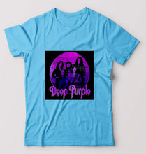 Load image into Gallery viewer, Deep Purple T-Shirt for Men-Light Blue-Ektarfa.online
