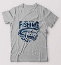 Load image into Gallery viewer, Fishing T-Shirt for Men-Grey Melange-Ektarfa.online
