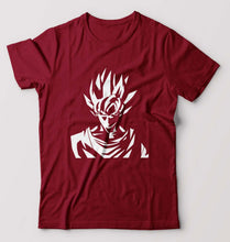 Load image into Gallery viewer, Anime Goku T-Shirt for Men-S(38 Inches)-Maroon-Ektarfa.online
