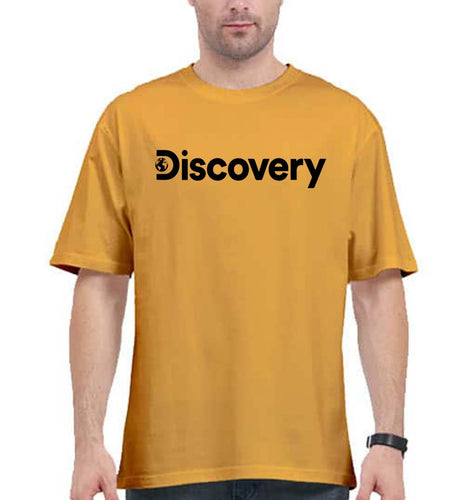 Discovery Oversized T-Shirt for Men-Golden Yellow-Ektarfa.online