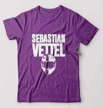 Load image into Gallery viewer, Sebastian Vettel F1 T-Shirt for Men-Purple-Ektarfa.online
