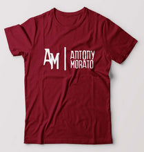 Load image into Gallery viewer, Antony Morato T-Shirt for Men-S(38 Inches)-Maroon-Ektarfa.online
