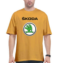 Load image into Gallery viewer, Skoda Oversized T-Shirt for Men-Golden Yellow-Ektarfa.online
