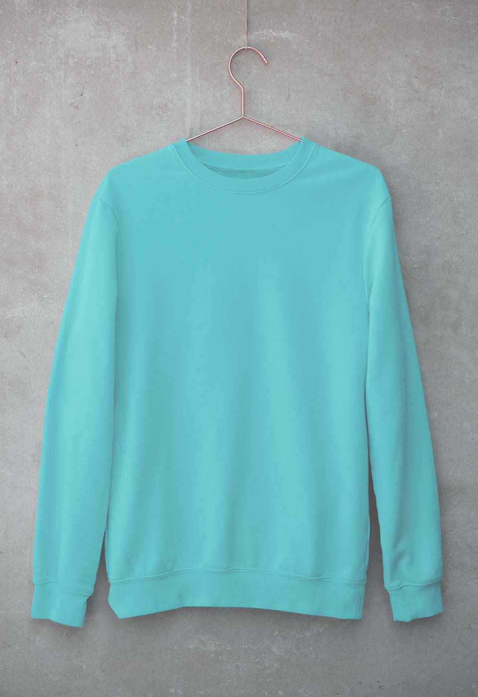 Plain Mint Unisex Sweatshirt for Men/Women