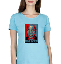 Load image into Gallery viewer, Mike Tyson T-Shirt for Women-Light Blue-Ektarfa.online
