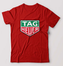 Load image into Gallery viewer, TAG Heuer T-Shirt for Men-S(38 Inches)-Red-Ektarfa.online
