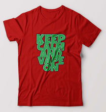 Load image into Gallery viewer, keep calm and vape on T-Shirt for Men-Red-Ektarfa.online
