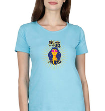 Load image into Gallery viewer, Psychedelic Mind T-Shirt for Women-XS(32 Inches)-Light Blue-Ektarfa.online
