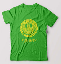 Load image into Gallery viewer, Dead Inside Emoji T-Shirt for Men-flag green-Ektarfa.online
