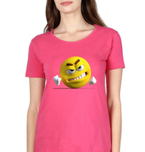 Load image into Gallery viewer, Angry Emoji T-Shirt for Women-Pink-Ektarfa.online
