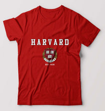 Load image into Gallery viewer, Harvard T-Shirt for Men-S(38 Inches)-Red-Ektarfa.online
