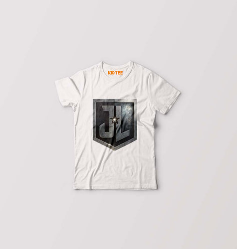 Justice League Kids T-Shirt for Boy/Girl-White-Ektarfa.online