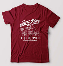 Load image into Gallery viewer, Motorcycle T-Shirt for Men-Maroon-Ektarfa.online
