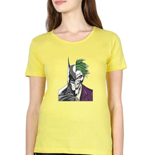 Load image into Gallery viewer, Batman Joker T-Shirt for Women-XS(32 Inches)-Yellow-Ektarfa.online
