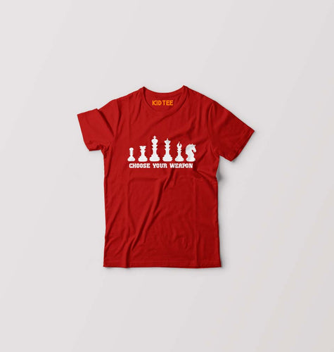 Chess Kids T-Shirt for Boy/Girl-0-1 Year(20 Inches)-Red-Ektarfa.online