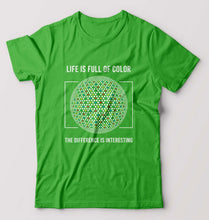 Load image into Gallery viewer, Life T-Shirt for Men-S(38 Inches)-flag green-Ektarfa.online
