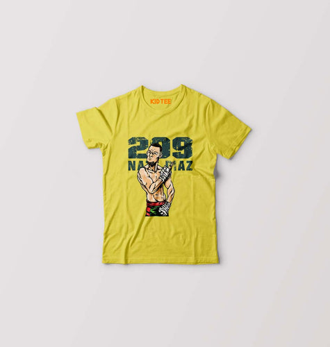 Nate Diaz UFC Kids T-Shirt for Boy/Girl-Yellow-Ektarfa.online