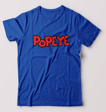 Load image into Gallery viewer, Popeye T-Shirt for Men-S(38 Inches)-Royal Blue-Ektarfa.online
